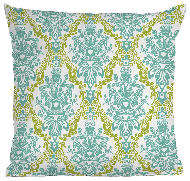 DENY Designs Rebekah Ginda Design Lovely Damask Throw Pillow