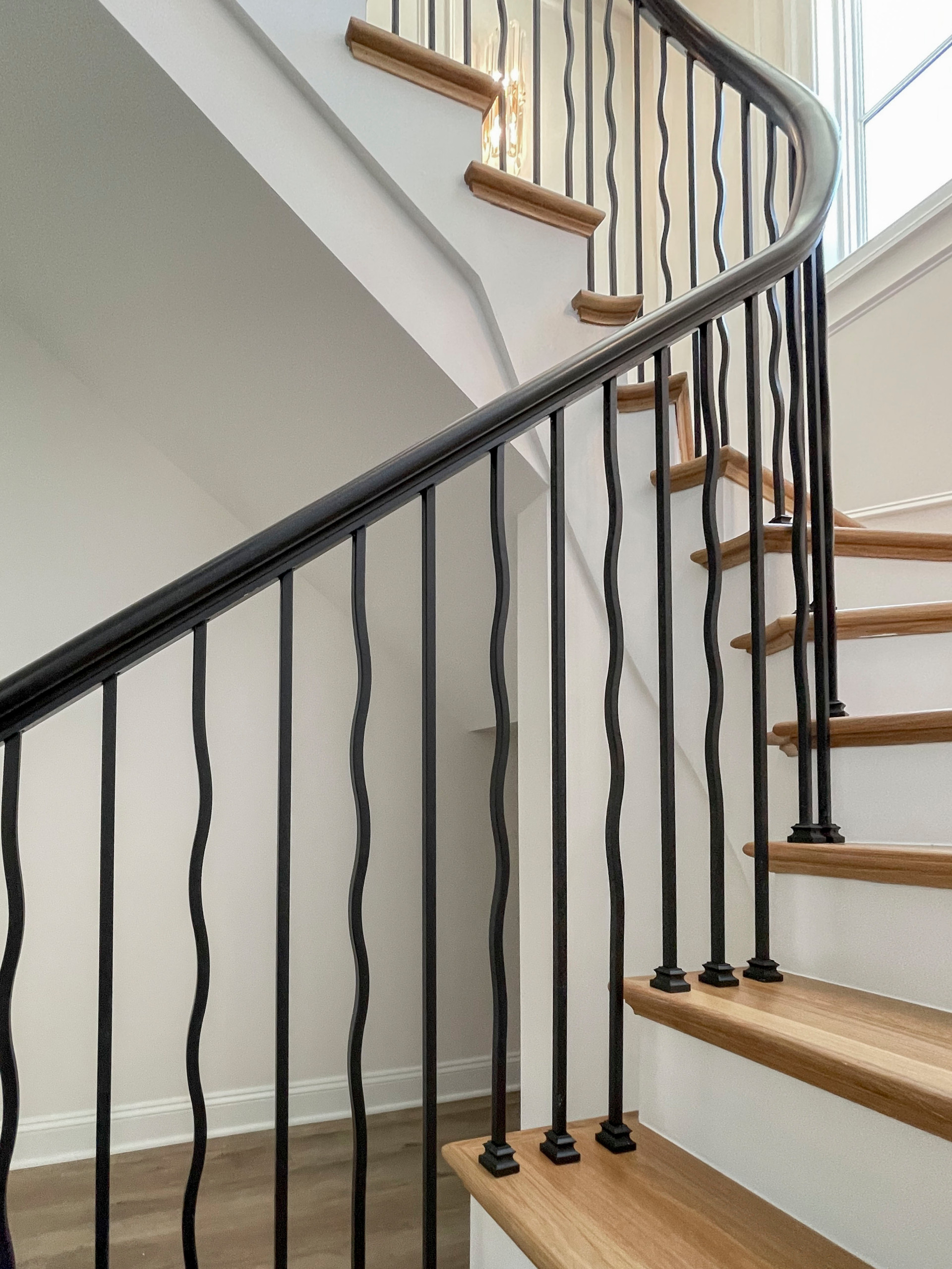 106_Modern Balustrade System Meets Traditional Winding Stairs, Aldie VA  20105