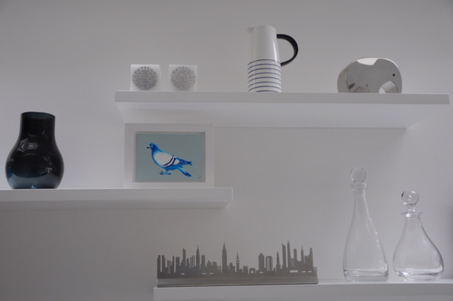 Contemporary display shelf presentation
