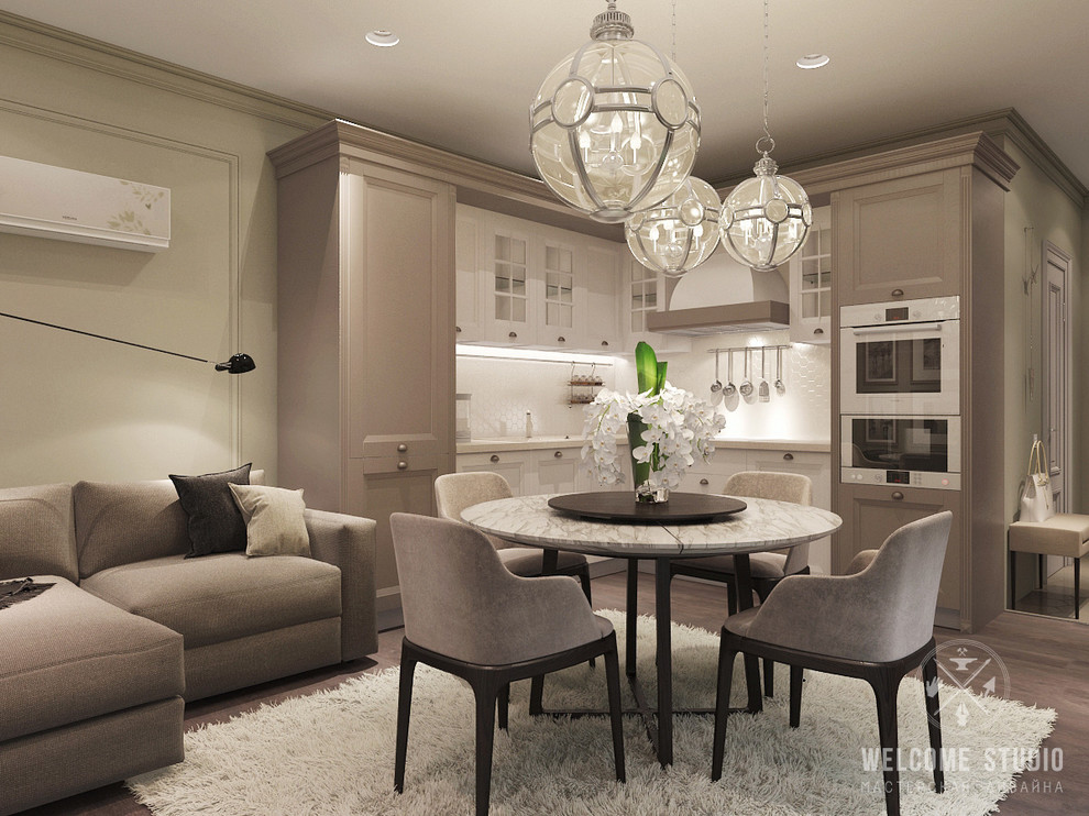 «Savanna’s color». Трёхкомнатная квартира в Москве.