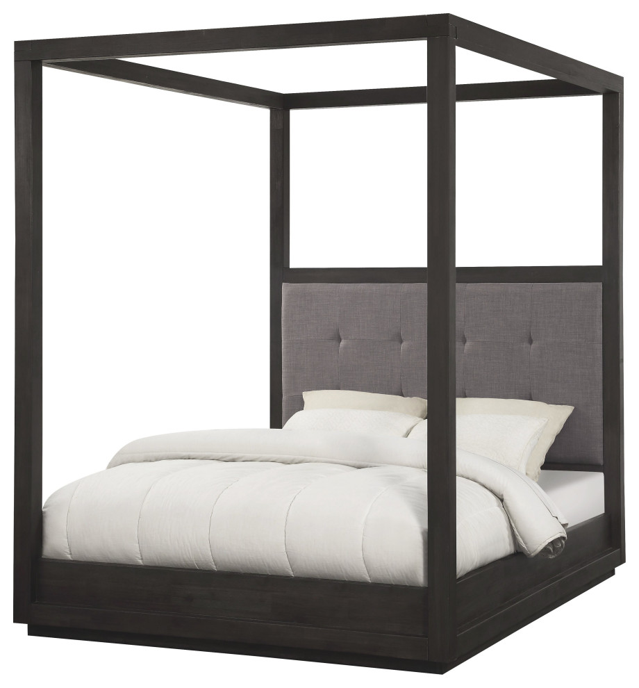 Modus Oxford Full Canopy Bed, Dolphin, Full Transitional Canopy