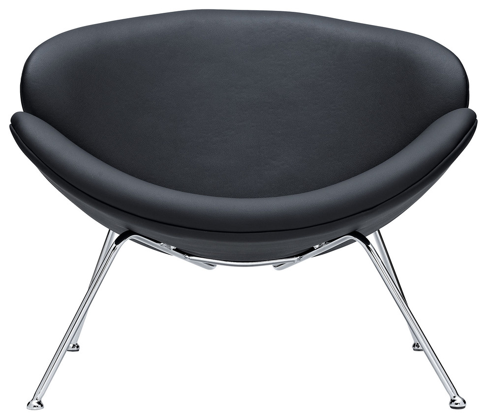 Mid-century Lounge Chair Black