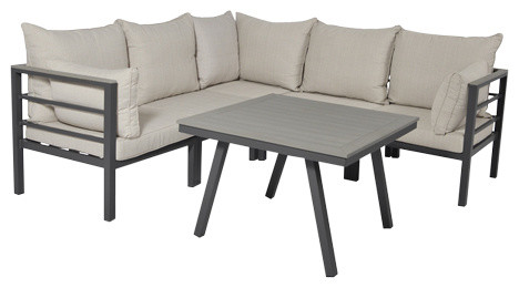 Åminne Corner Garden Lounge Set, Aluminium and Polywood