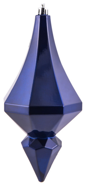 Vickerman N500202 Finial Blu 17,8 Cm – Decorazioni Natalizie 8 Pezzi, Finiture Miste Lucide E Glitter