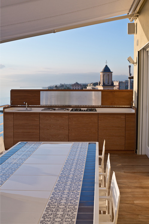 Ispirazione per una terrazza contemporanea