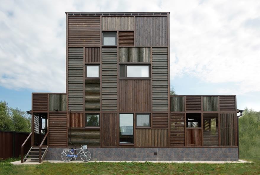 Wood Patchwork House