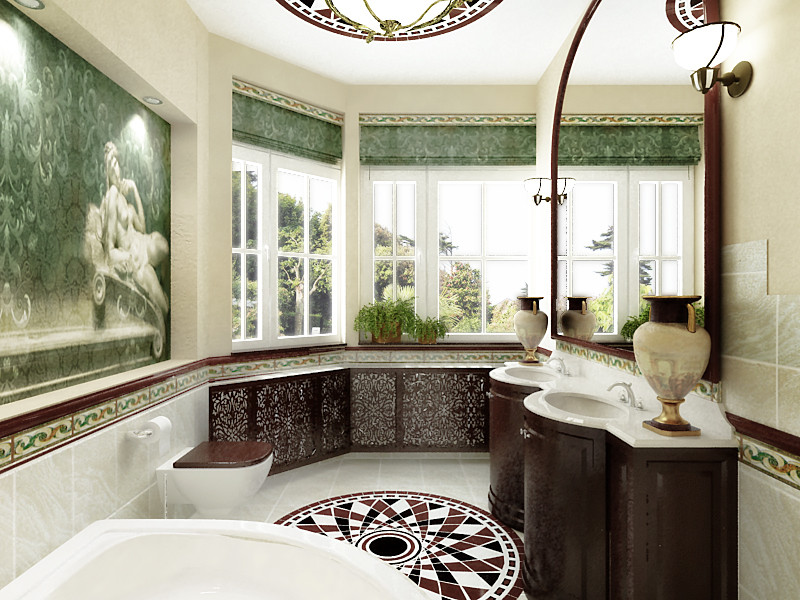 ванна в средиземноморском стиле