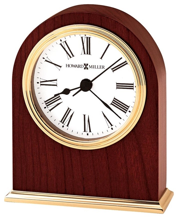 Desktop Alarm Clock with Triple Brass Tone Be