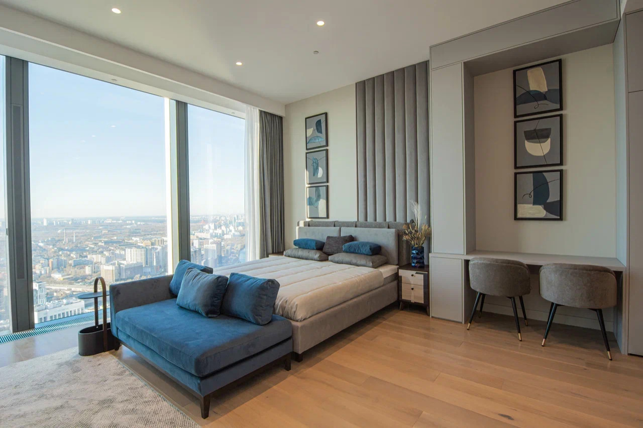 Дизайн интерьера апартаментов в Neva Towers, Москва-Сити (35 м2)