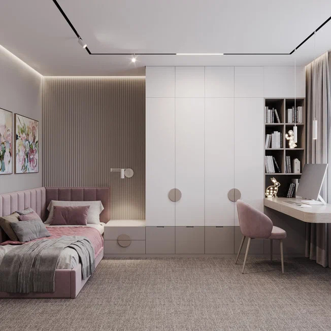 Дизайн проект 4-х комнатной квартиры 145 м2 для семейной пары с детьми