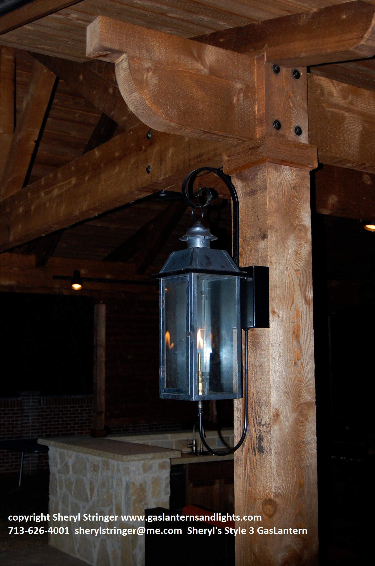 Sheryl's Style 3 Transitional Gas Lanterns