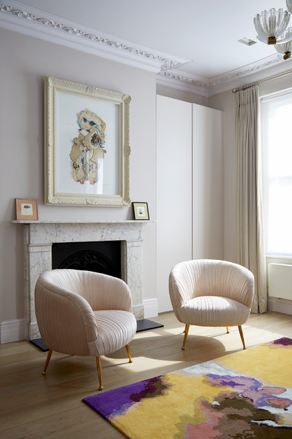 Stylish Town House Makeover modern-bedroom