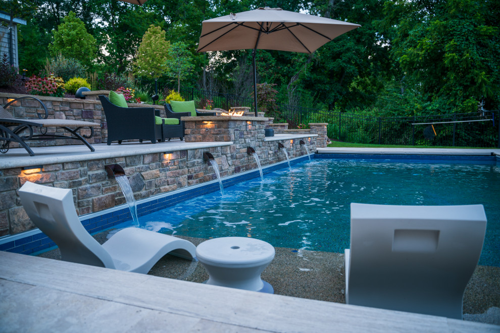 Pool - rustic pool idea