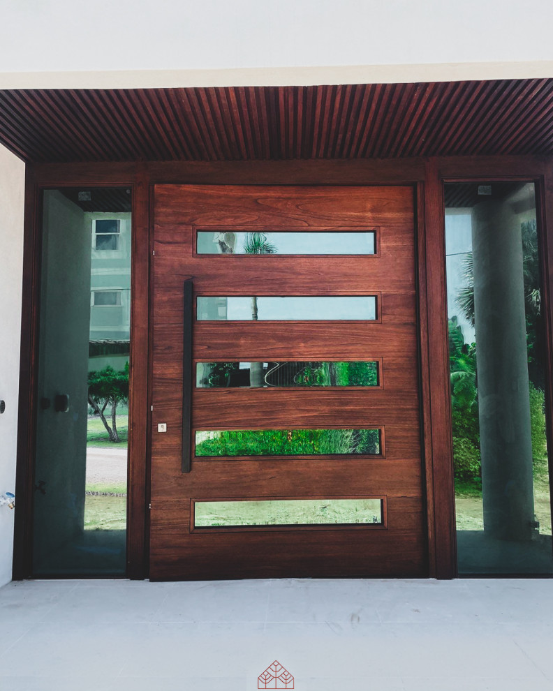 Mountain style entryway photo in Miami