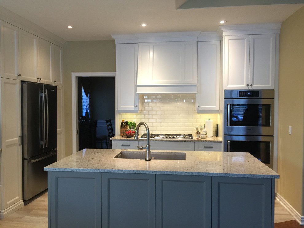 Inspiration for a transitional kitchen remodel in Toronto