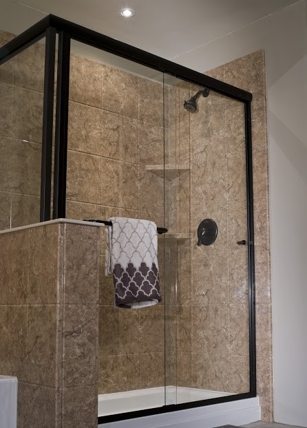 Shower Doors mediterranean-bathroom