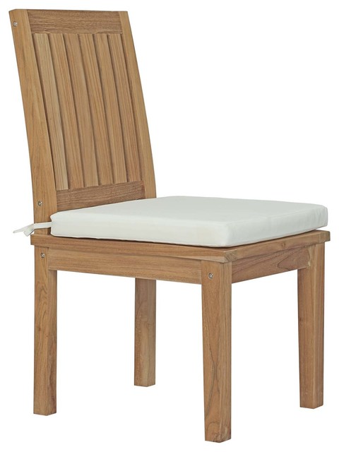 Marina Outdoor Premium Grade A Teak Wood Dining Chair Natural