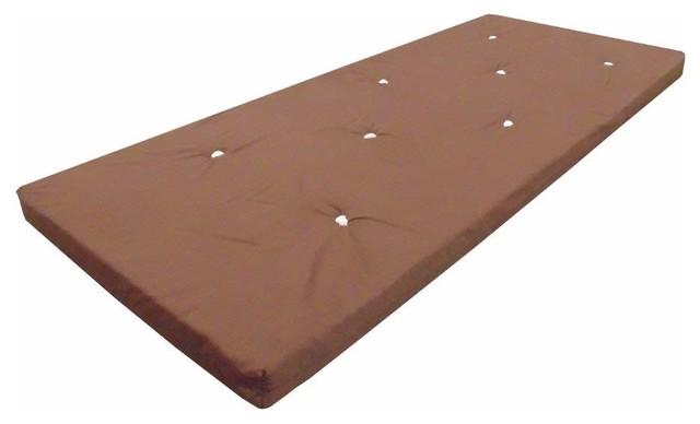 Contemporary Single Futon Mattress with Velcro Straps