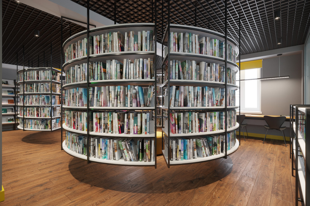 Дизайн-проект Модельной библиотеки в г.Улан-Удэ, 113 кв. (Республика Бурятия)