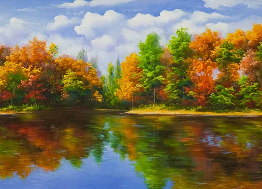 Лес, точно терем расписной