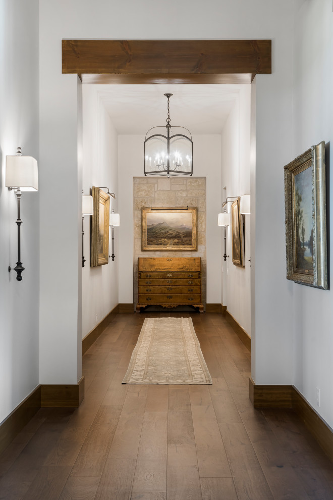 Inspiration for a french country hallway remodel in Austin