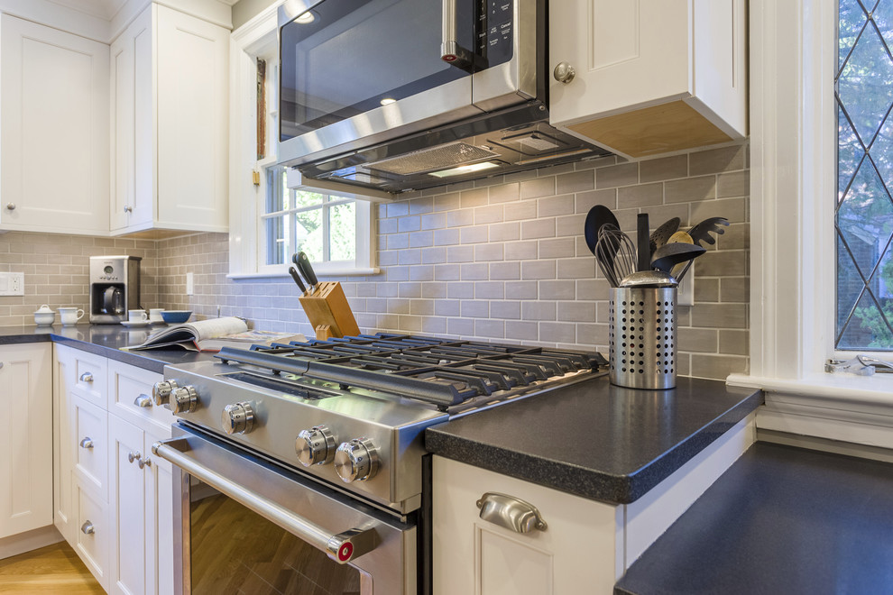 Transitional kitchen photo in Providence