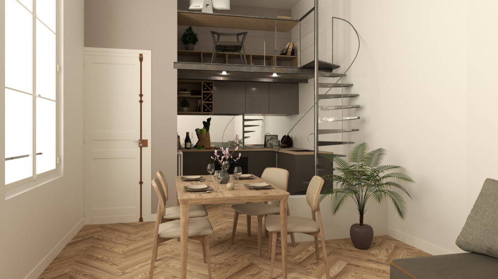 Projet (Option 2) - Salle à manger/cuisine - Modélisation 3D