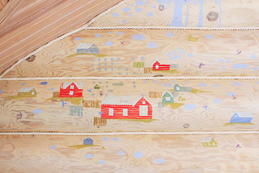 Игровая детская в бревенчатом доме