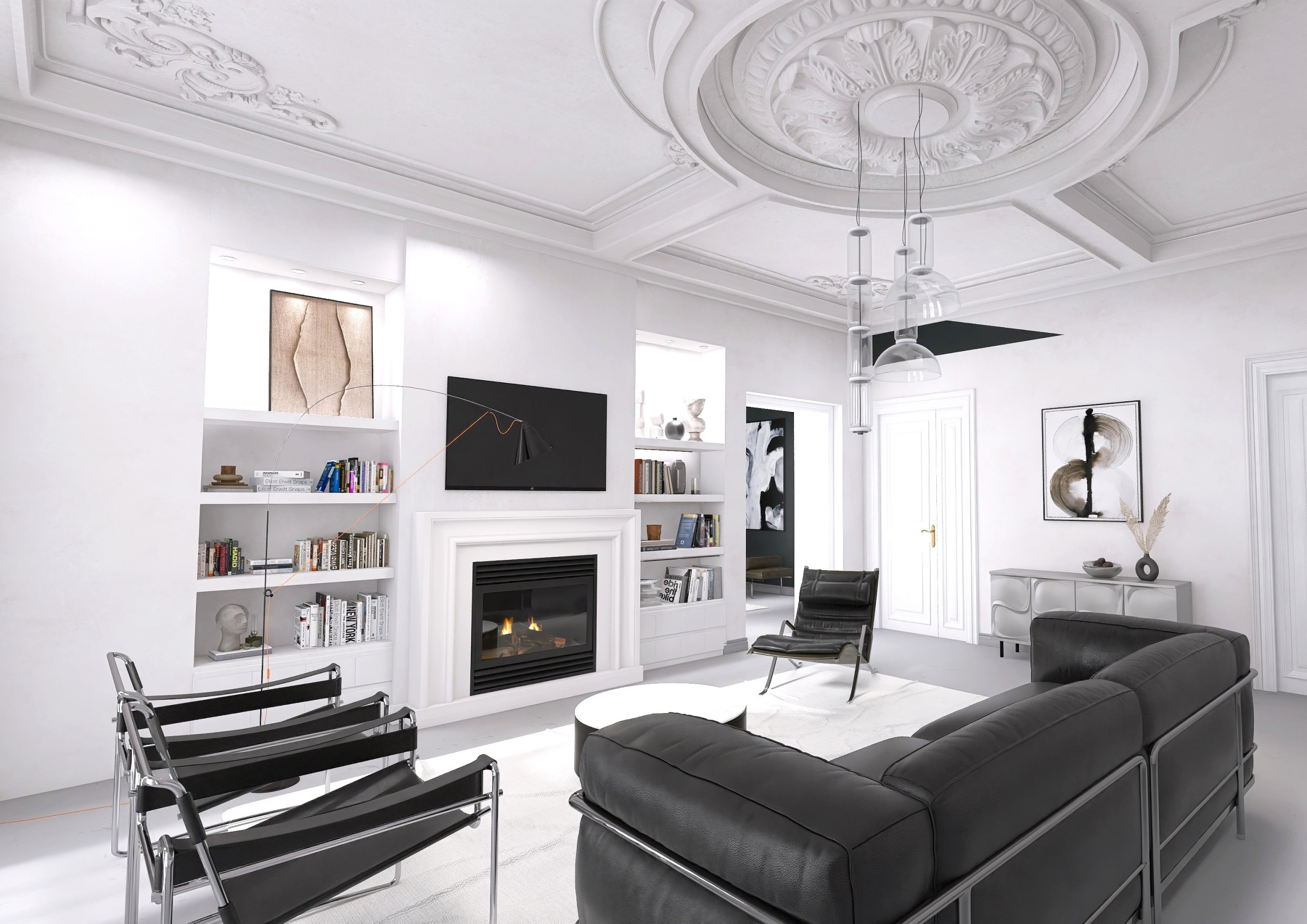 Open space in stile classico contemporaneo