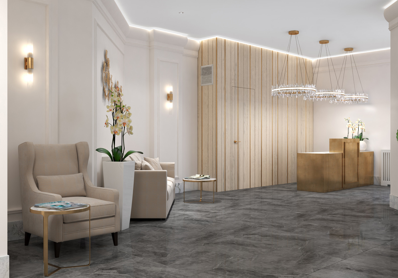 входная группа в ЖК