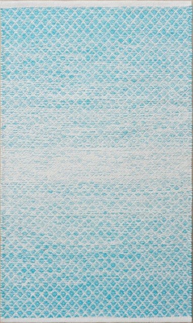 Tanya Area Rug, Blue/White, 5'x7'6"