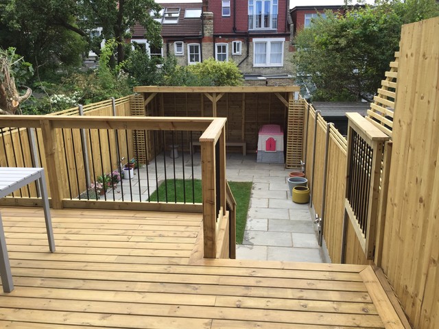 Decked Gardens contemporary-uteplats