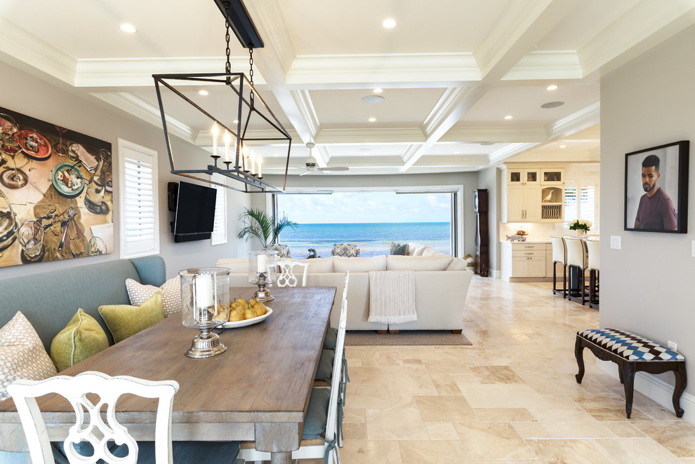 Casa Del Sol Design Build - Beach style dining room photo in Miami