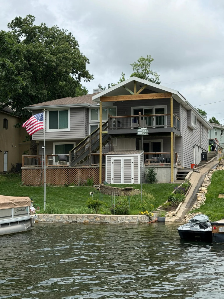 Covered Deck Roof Addition | Lakefront Home Renovation