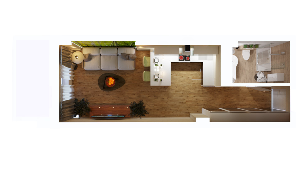 Уютная студия 35 кв м