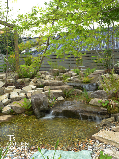 池とせせらぎのある暮らし｜へーベルハウス雑木の庭の作り方
