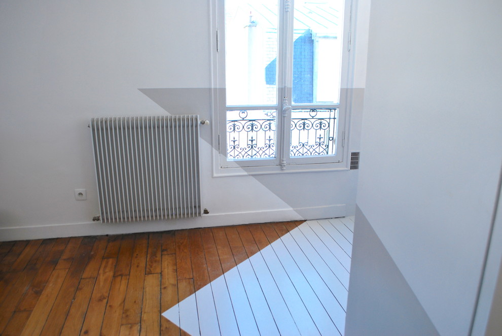 Fresque murale dans la cuisine, Paris.