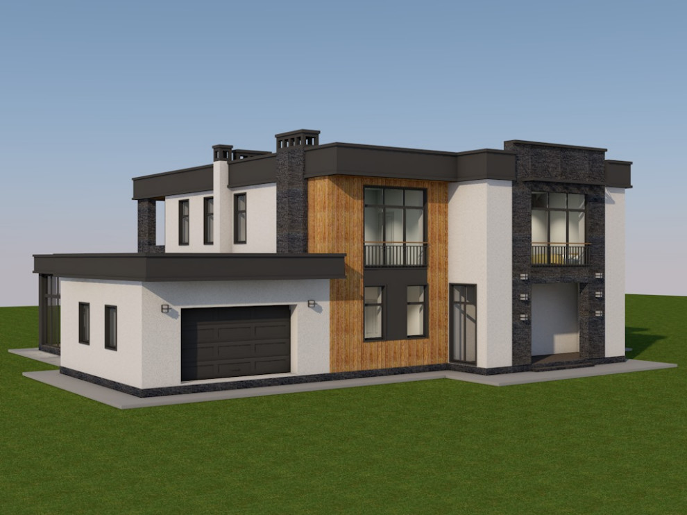 24-019 Двухэтажный жилой дом площадью 350 м2