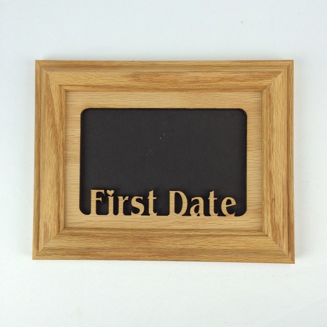First Date Photo Frame First Date Oak Picture Frame and Oak Matte, 5