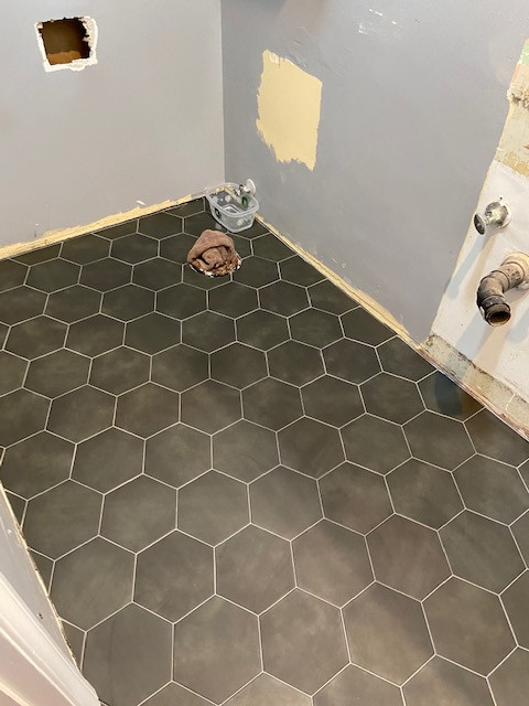 Carlsbad - Bathroom Tile Floor Install