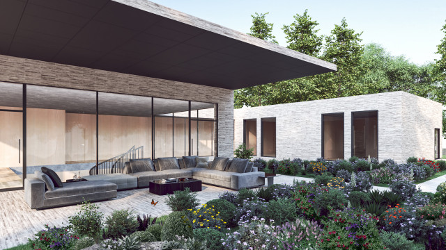 Net Zero Carbon Luxury Villa contemporary-deck