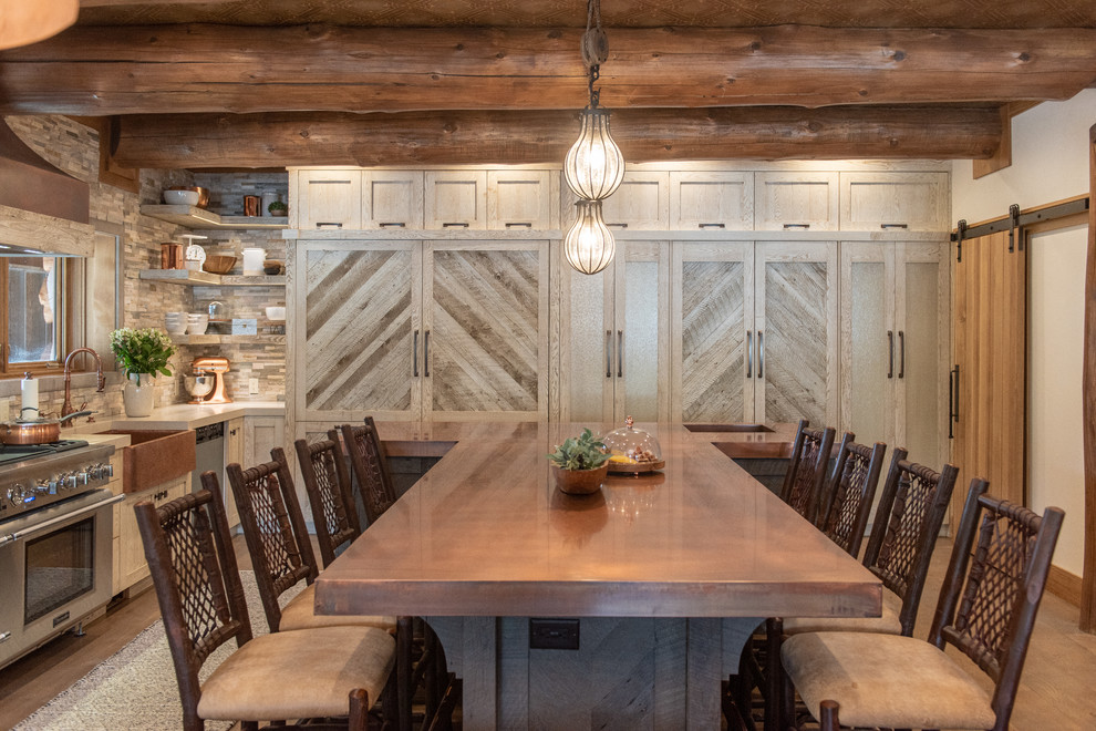 Design ideas for a country dining room in Salt Lake City.