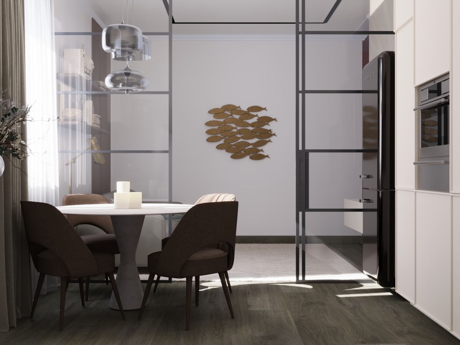 Гостиная в современном стиле.