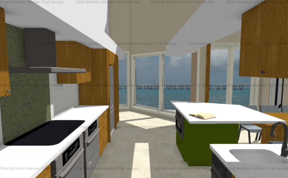 Inspiration for a transitional kitchen remodel in Miami