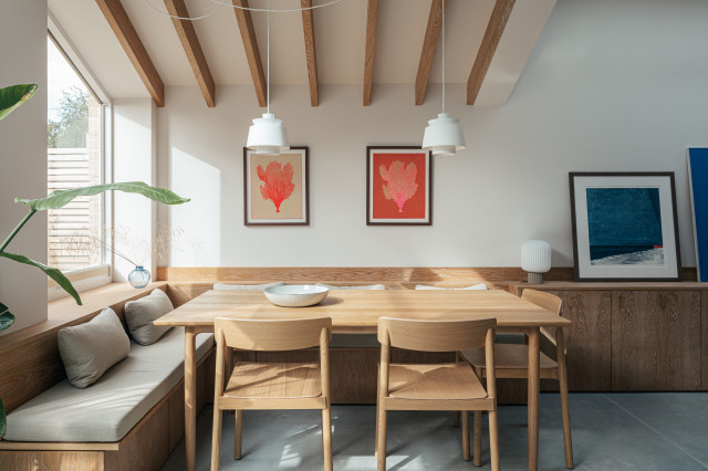 Barnes Woods House contemporaneo-sala-da-pranzo