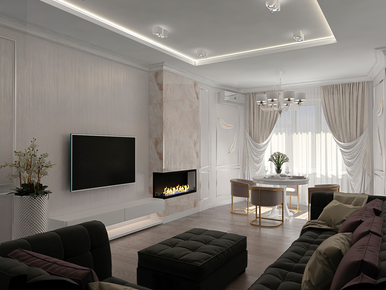 Проект трехкомнатной квартиры в г. Балаково, ул. Пр.Героев