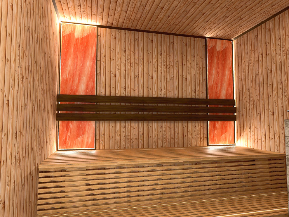 Дизайн проект коммерческого помещения с авторским надзором Сауна "Fun"