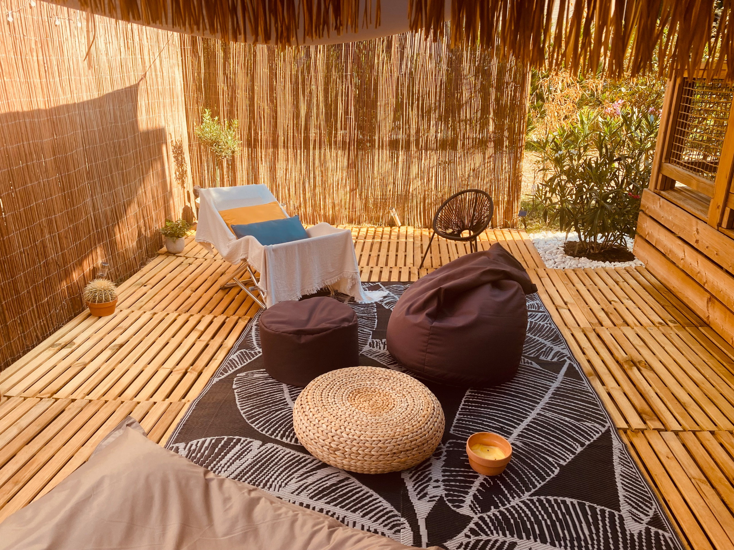 Aménagement extérieur & terrasse Chalet bois - Landes