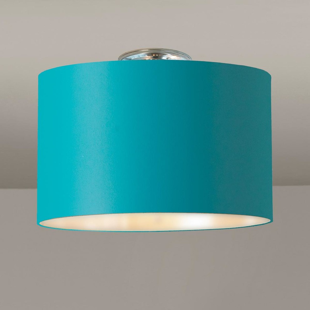 Colored Drum Shade Ceiling Light