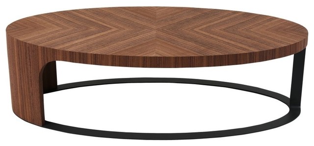 51 L Oval Coffee Table Geometric Pattern Natural Walnut Veneer Top Metal Base Industrial Tables By Noble Origins Home - Coffee Tables Walnut Effect 51 L Oval Coffee Table Geometric Pattern Natural Walnut Veneer Top Metal Base Industrial Tables By Noble Origins Home - Coffee Tables Walnut Effect